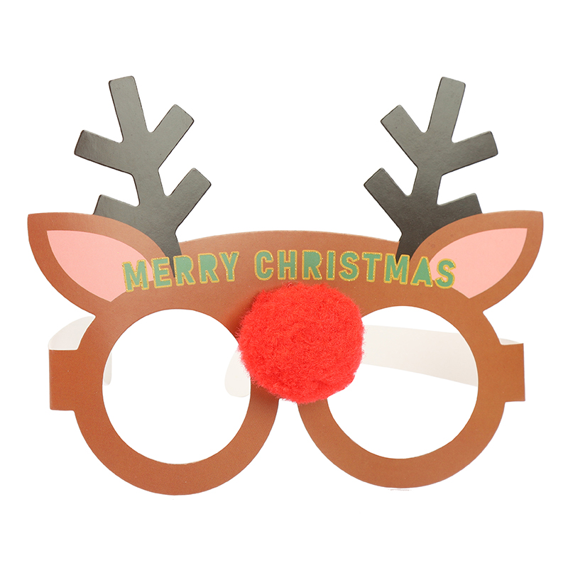 Christmas Antlers Paper Glasses